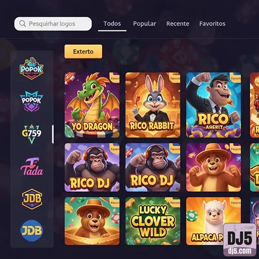 dj5 - app exclusivo - Interface do App